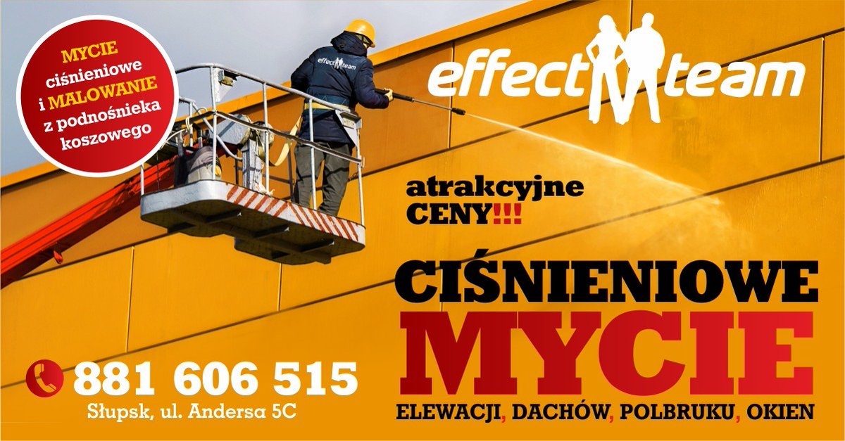 EffectTeam1's tweet photo. Idzie wiosna, a z nią czas na wiosenne porządki. Nie przegap tego!
Oferujemy ciśnieniowe mycie i malowanie elewacji, dachów, polbruku i okien. Zadzwoń: +48 881 606 515
#Słupsk #elewacja #mycie #malowanie #porządki #dach #okna #polbruk
https://t.co/aUhh0OEzmN https://t.co/G5GRdGTvPf
