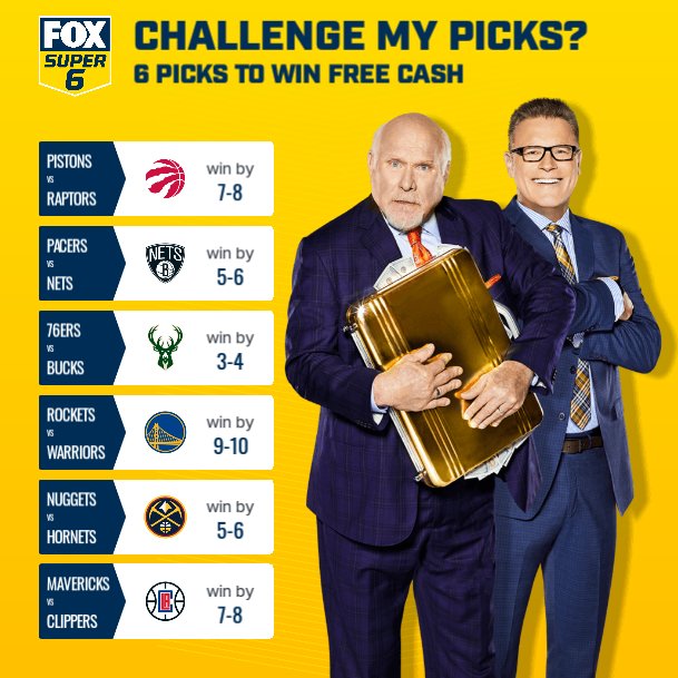 DTM99302365's tweet photo. BOOM! These are my picks I just made on @foxsuper6 ! Can you beat me for a chance to win free cash? https://t.co/RNMC49sQcn https://t.co/kWdivziTvz
