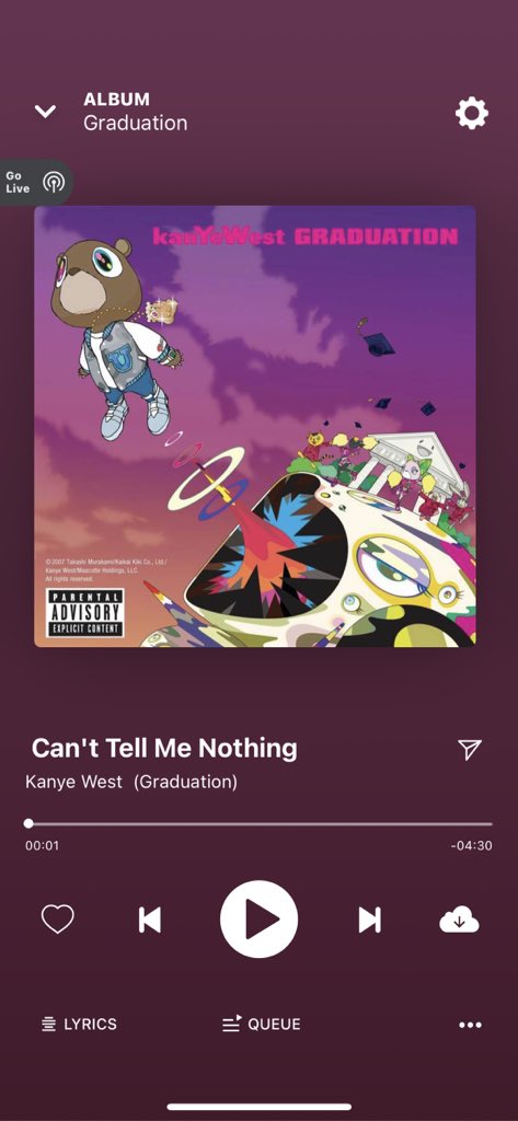 suleimantheman's tweet photo. Reply to this and I will give you an album then you have to pick your 4 favourite songs from it 

They gave me: Graduation https://t.co/hanigsPqPv