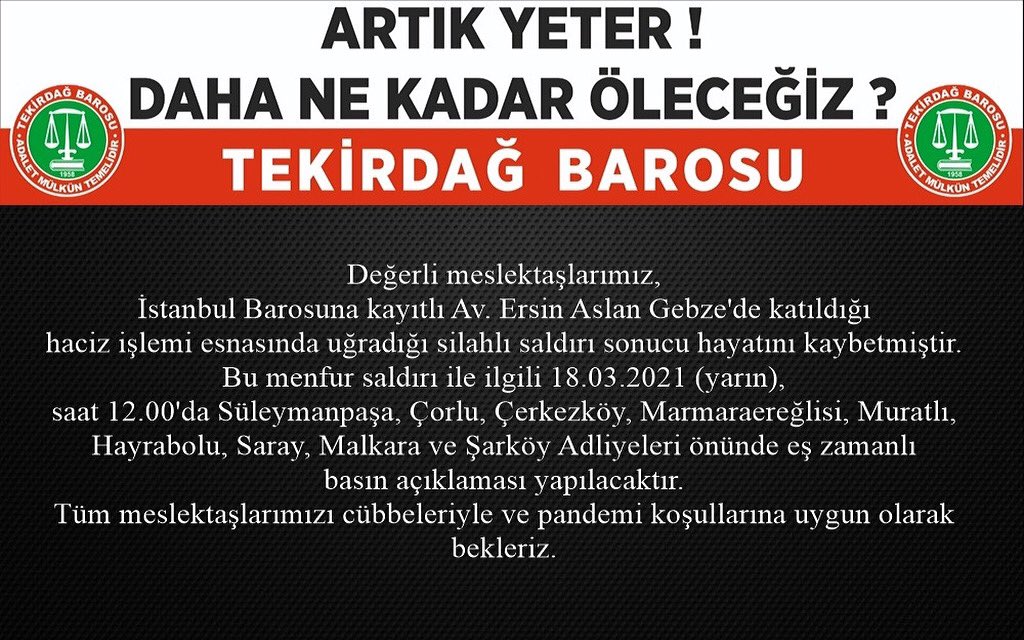 Tekirdağ Barosu (@tekirdag_barosu) on Twitter photo 