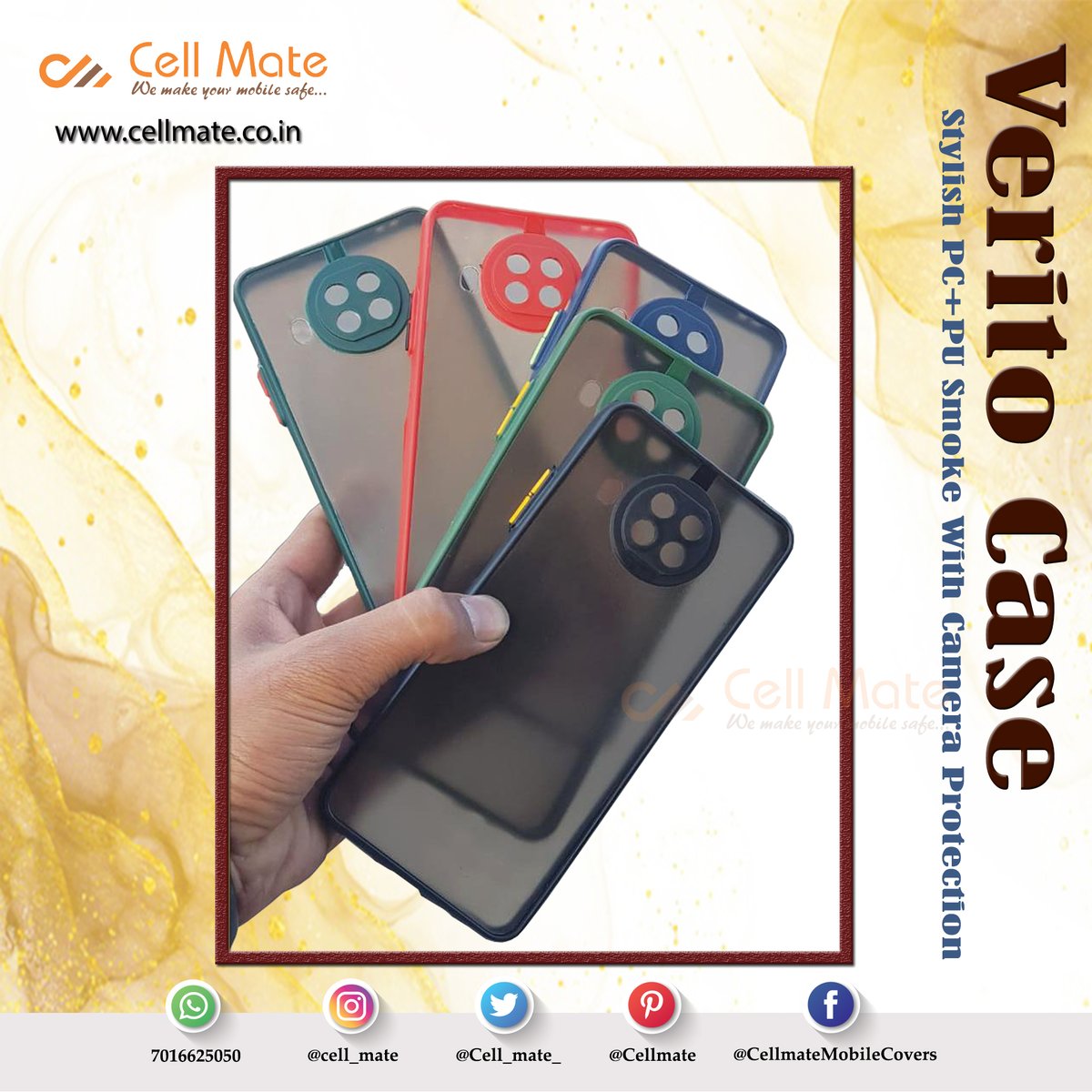 The most trendy premium Verito Pc+PU cases for Your Mobile stores from the Cellmate Cases!

Visit us on cellmate.co.in

#Cellmate #MobileCase #MobileCover #PcPuCase #PcPuCover #SoftSideCover #HardBackCover #HardBackMobileCover #SoftSideMobileCover #BackCover #PcPuBack