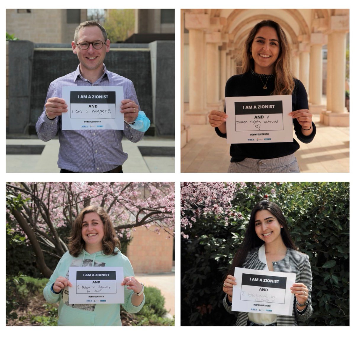 SAUJS's tweet image. Our incredible @StandWithUs team are owning their truth in our online campaign. They share diverse ideas in what Zionism is to them. 🇮🇱 #OWNYOURTRUTH