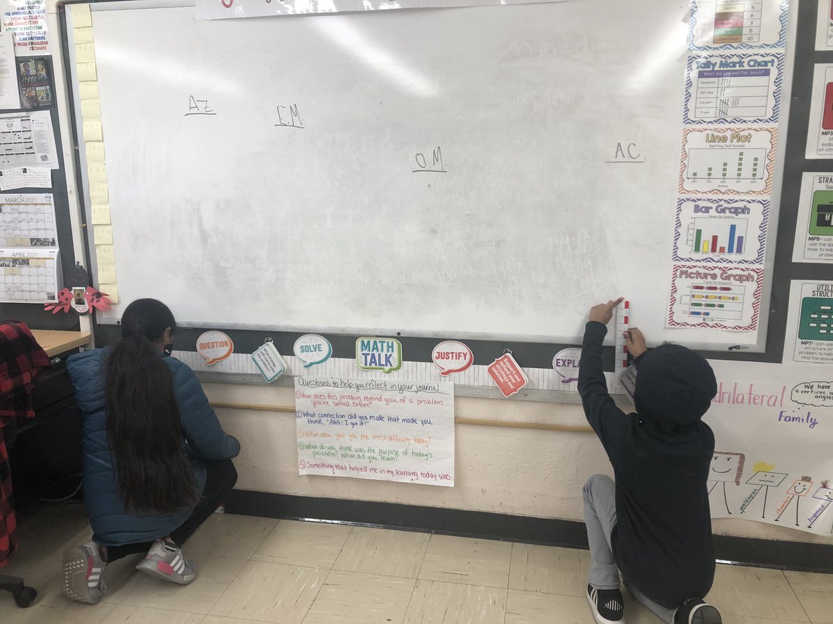 5th grade mathematicians have been rocking measurement! We’ve been finding the length and perimeter of objects around the room. Today we practiced converting from larger units to smaller units and we even had a chance to measure our own heights! <a href="/WHGWashington/">WHGW</a> <a href="/WhufsdRams/">Ram Pride</a>
