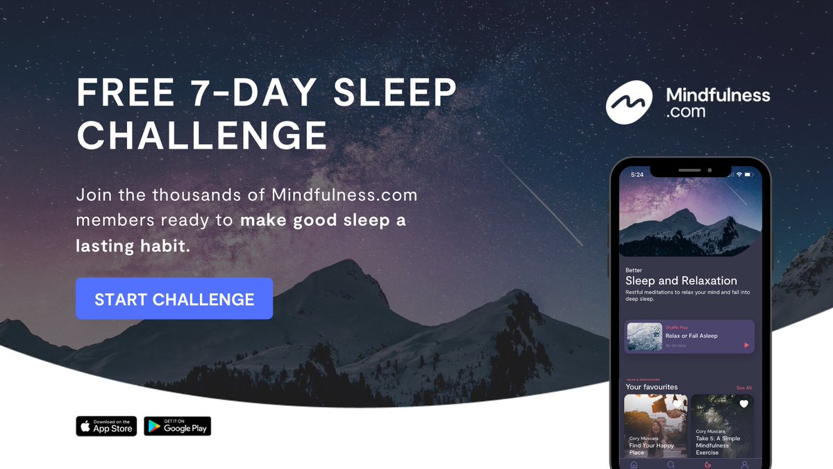 tinybuddha's tweet photo. If you’ve experienced your share of restless nights and exhausted days, and you’d like to improve your sleep routine, I highly recommend the FREE 7-Day Sleep Challenge from Mindfulness. com! Make good sleep a habit and become a healthier, happier you!  https://t.co/ejHElTKzpB https://t.co/frtN2k5Wjm