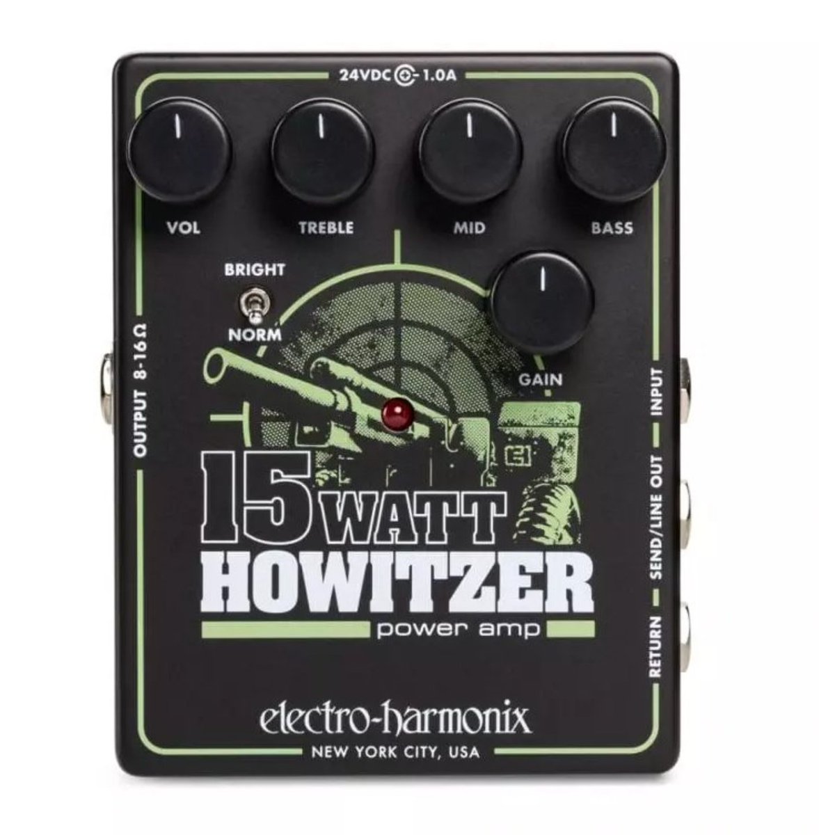 The EHX 15Watt Howitzer guitar amp/preamp is an ultra-compact workhorse that works as part of a portable guitar rig or as an emergency backup and gig saver should your main amp break down. - Check out more about it here: makingmusicmag.com/ehx-15watt-how…