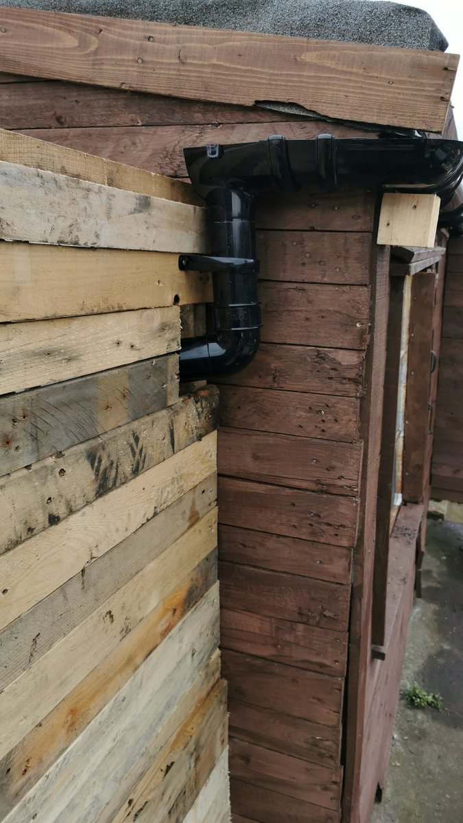 kennyhi38050052's tweet image. Done the guttering today. Had a few attempts getting the gradient right but go there. #allotment #gyo #SaveRainWater #reuse