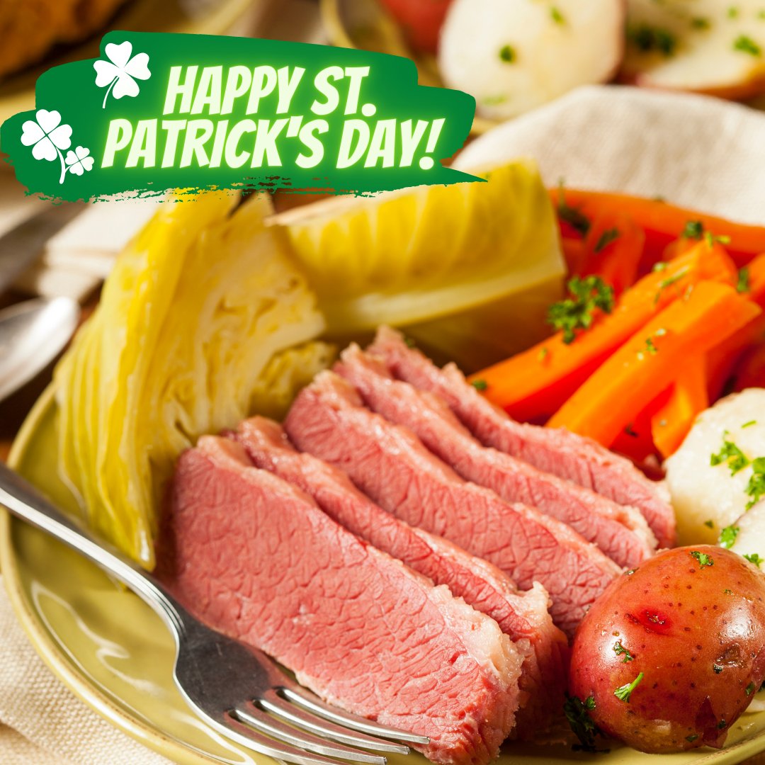 WayneWednesday's tweet photo. St. Patrick's Day has been celebrated since 9th or 10th centuries, but corned beef and cabbage was not the traditional dish that was served until more recently! Learn about the history of corned beef and cabbage by visiting the Smithsonian Magazine: https://t.co/3nG6sLh2az. https://t.co/mA9f76eyHH