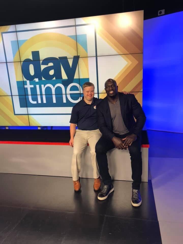 I’m so SO proud and thankful for <a href="/ReneeWarmack/">Renee Warmack</a>, <a href="/Sam71489075/">Samuel Piazza</a>, <a href="/TitusONeilWWE/">Titus O'Neil</a>, and <a href="/jkamis/">Jeffrey Kamis</a> for making this segment on <a href="/DaytimeTVshow/">Daytime TV Show</a> come true (it’ll air on 3/19). 

Renee, you are incredibly talented at making these things happen day after day for Sam and others..

#BecauseofSam