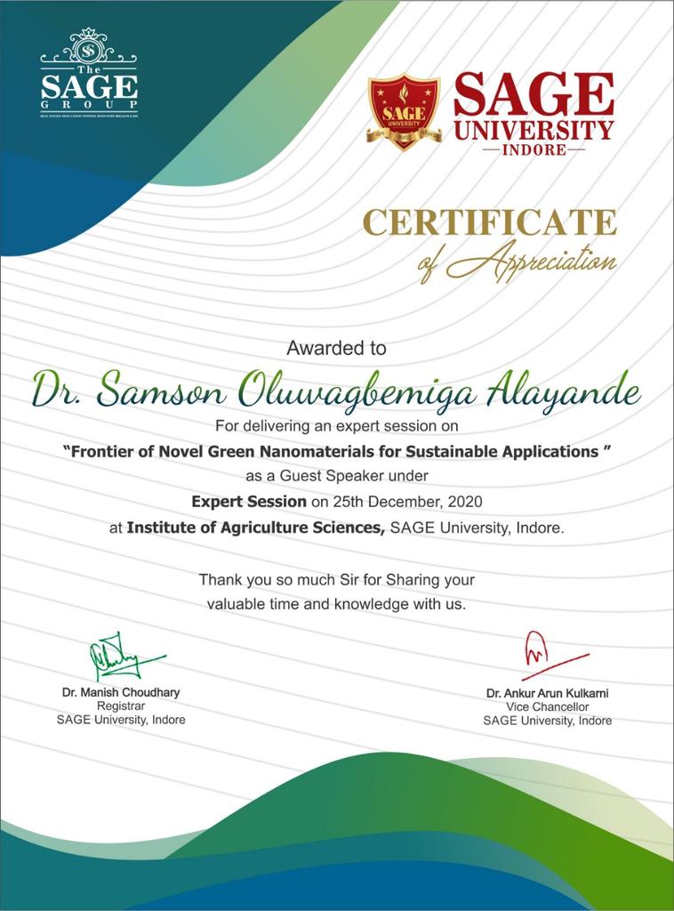 Samson78712673's tweet photo. I appreciate SAGE University, Indore. https://t.co/cd4lysI6JV