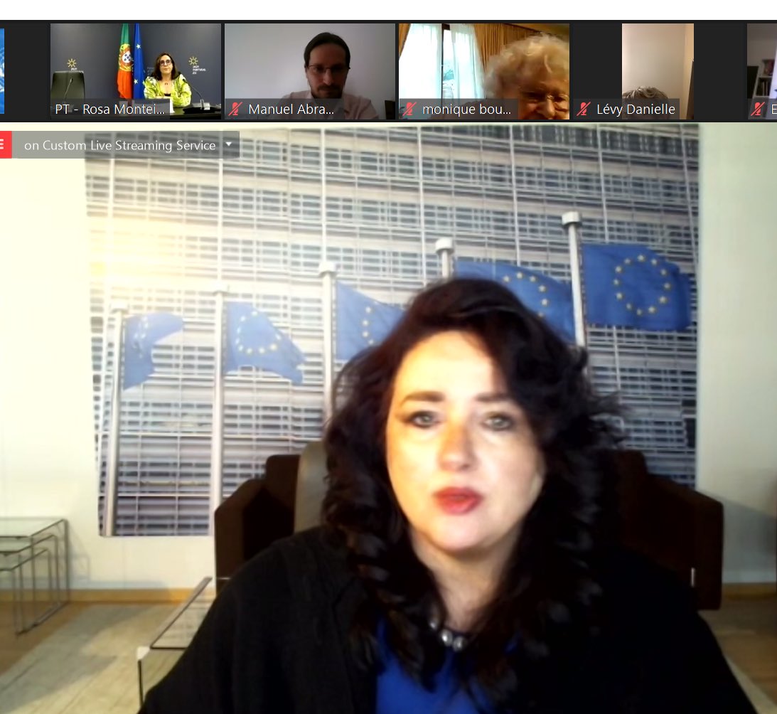 EUatUN's tweet photo. At the 🇪🇺EU and 🇵🇹PT event on #GenderEquality and Socio-Economic Consequences of the #COVID19 crisis, 🇪🇺Commissioner @helenadalli outlined EU measures to ensure a gender-responsive recovery.
#EUatCSW65 https://t.co/HauDyx3PQu