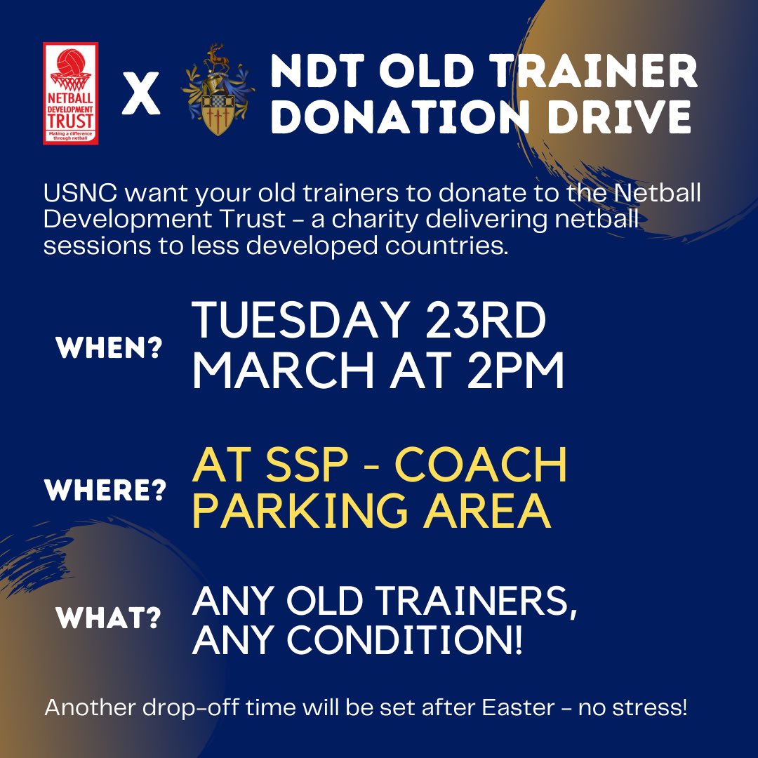 For any Guildford members, check out the date and time to drop off your old trainers 🤩 we will be holding another time after Easter, so no stress <a href="/teamsurrey/">Team Surrey</a>