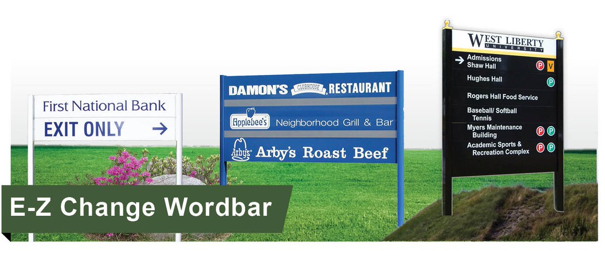 Simply update signs year after year with our E-Z Change Wordbar system!

Visit howardindustries.com or call us at 800-458-0591 for a quote today!

#manufacturingmonday #wordbars #exteriorsignage #HowardIndustries #wholesale #manufacturer #architectectualsignage