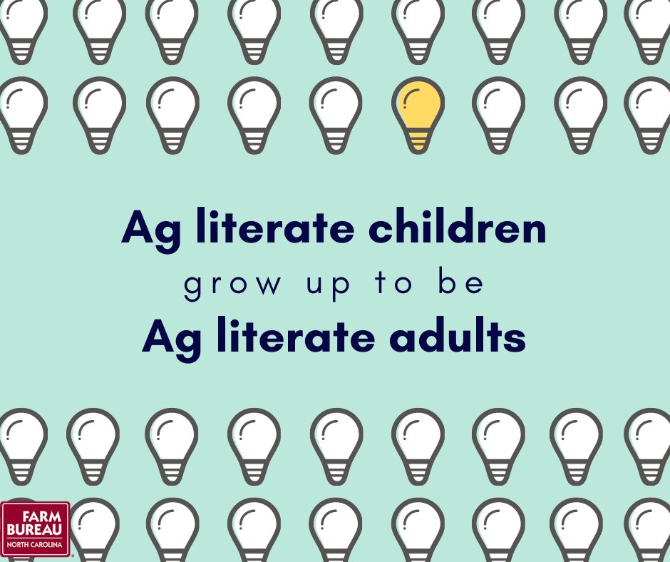 Brb, just shouting it from the rooftops 🗣️🗣️🗣️🗣️🗣️ 
Remember, we can't expect adults to have an understanding or appreciation of agriculture if we don't expect our youth to. 
#ncfarmbureau #agliteracyweek #agliteracy #ncagintheclassroom #agriculture