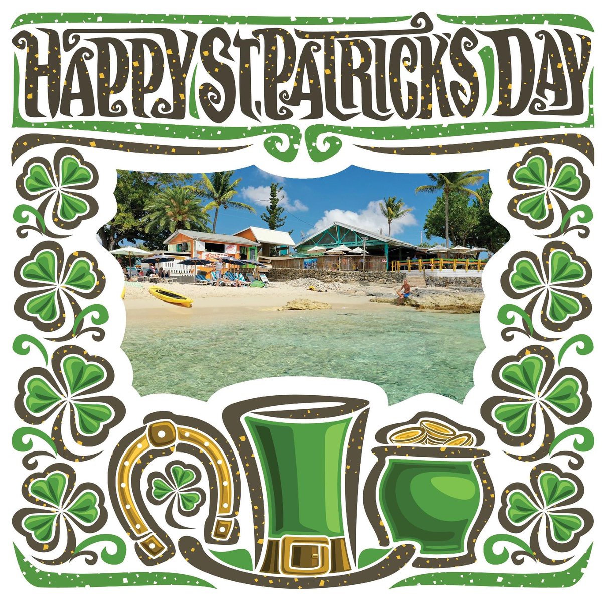 Come get your ShamROCK 🍀 on with us! 🌈 Happy St Patrick's Day Everyone!! 💚💛🧡❤️

#rhythmsatrainbowbeach #rainbowbeach #stpattysday #stpatricksday #happystpatricksday #happystpattysday #stpattysday2021 #stpatricksday2021 #stcroix #stx #cruzan #usvi #virginislands
