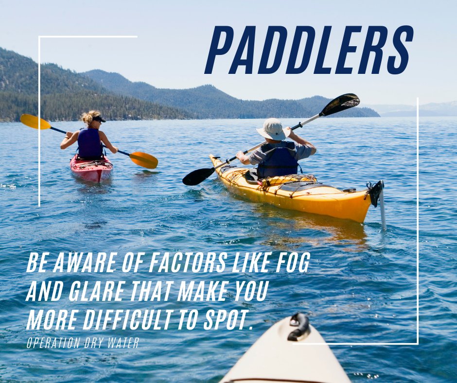 When paddling, never assume that power boaters can see you. Avoid high-traffic areas whenever possible, and proceed with caution when you can’t avoid them. #PaddleSafe #ODW21