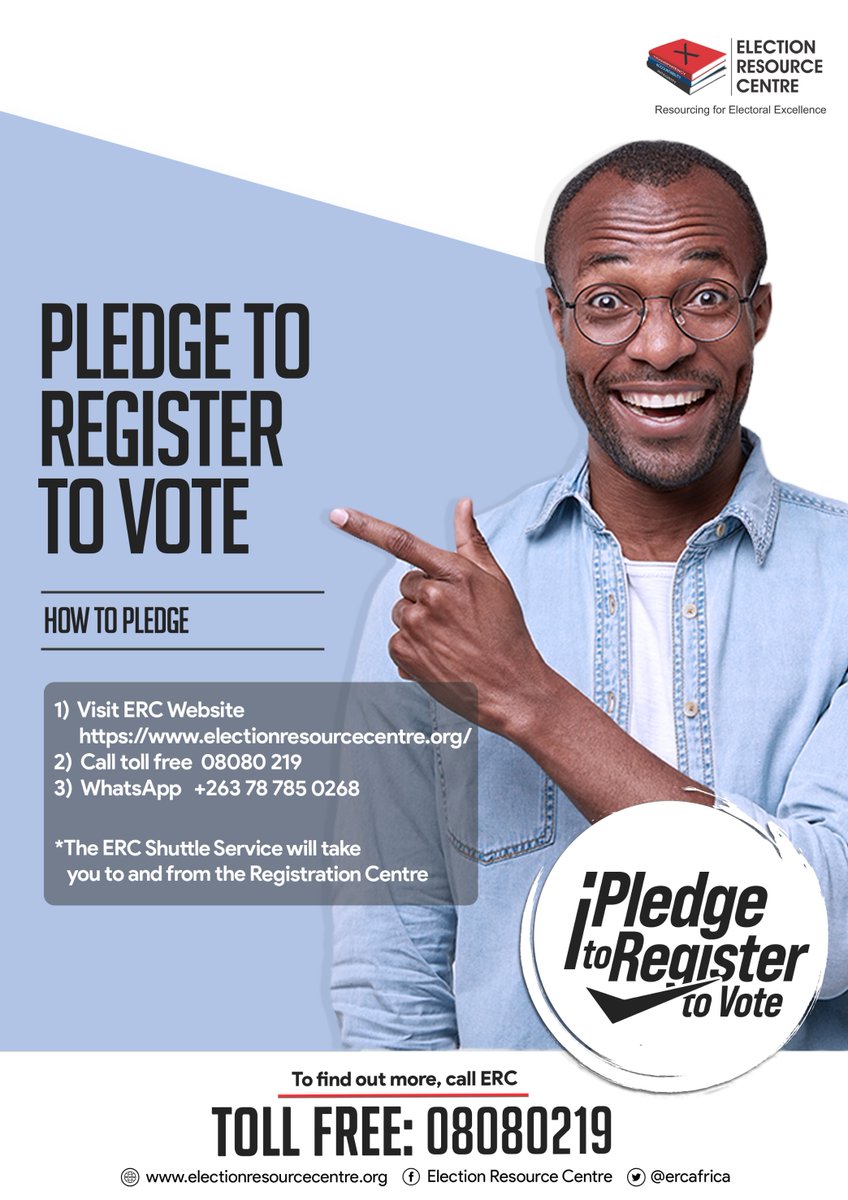 <a href="/vimbaiwashe/">Vimbaiwashe</a> Nothing good in life comes easy 😉
Elections are not a waste of time! Citizens must participate in ensuring that elections are free &amp; fair

Assist by calling on friends and family to register to vote!

We challenge YOU
#RegisterElectEngage #PledgeToRegisterZW