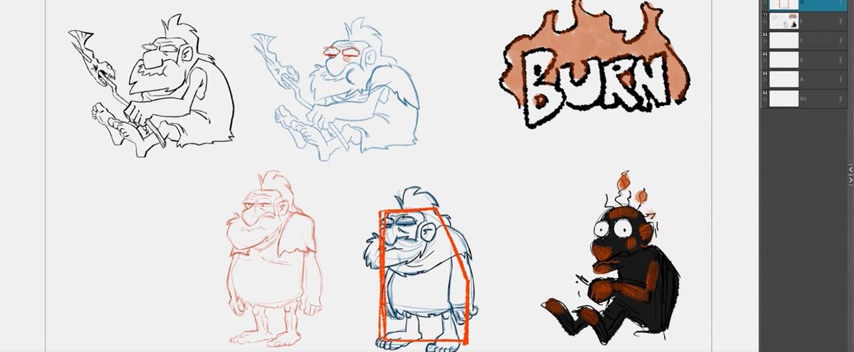 Meet 'Fart' and 'Burn' , yes you read it well, the two character from Mike Morris Master Class, 'From Storyboard to short movie'.

Watch the replay from yesterday's session here : https://t.co/MH3cmsMXxc 
