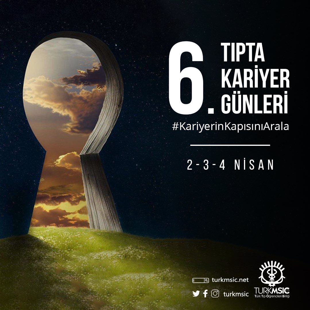 turkmsic's tweet photo. Tıp Eğitimi Çalışma Kolu'nun 3 büyük projesinden biri olan Tıpta Kariyer Günleri'nin 6.'sı bu yıl 2-3-4 Nisan tarihlerinde gerçekleştirilecektir. Başvurularınızı 21 Mart Pazar gününe kadar https://t.co/VC4JcbZWu9 üzerinden yapabilirsiniz. #KariyerinKapısınıArala 'manız dileğiyle. https://t.co/cSARXRYjNV