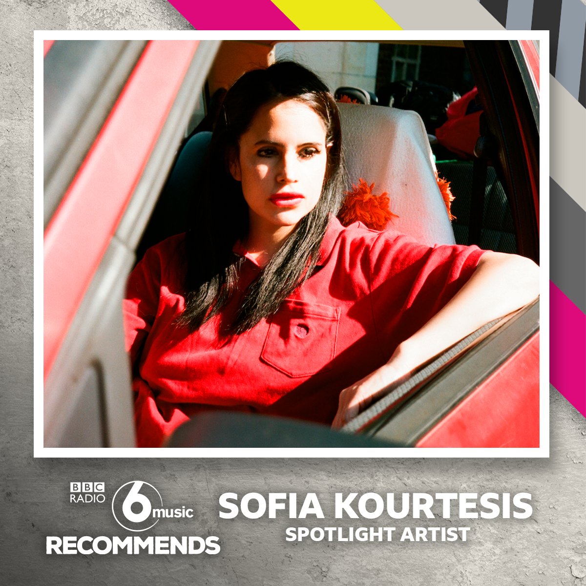 SofiaKourtesis's tweet photo. I'm absolutely honoured (and terrified) that @maryannehobbs has asked me to present her @BBC6Music Recommends show on Friday. Thank you Mary Anne💫! Tune in on Friday at 02:00 GMT (and listen again after that) https://t.co/NPsdMERwXZ https://t.co/ko5MnFHn4t