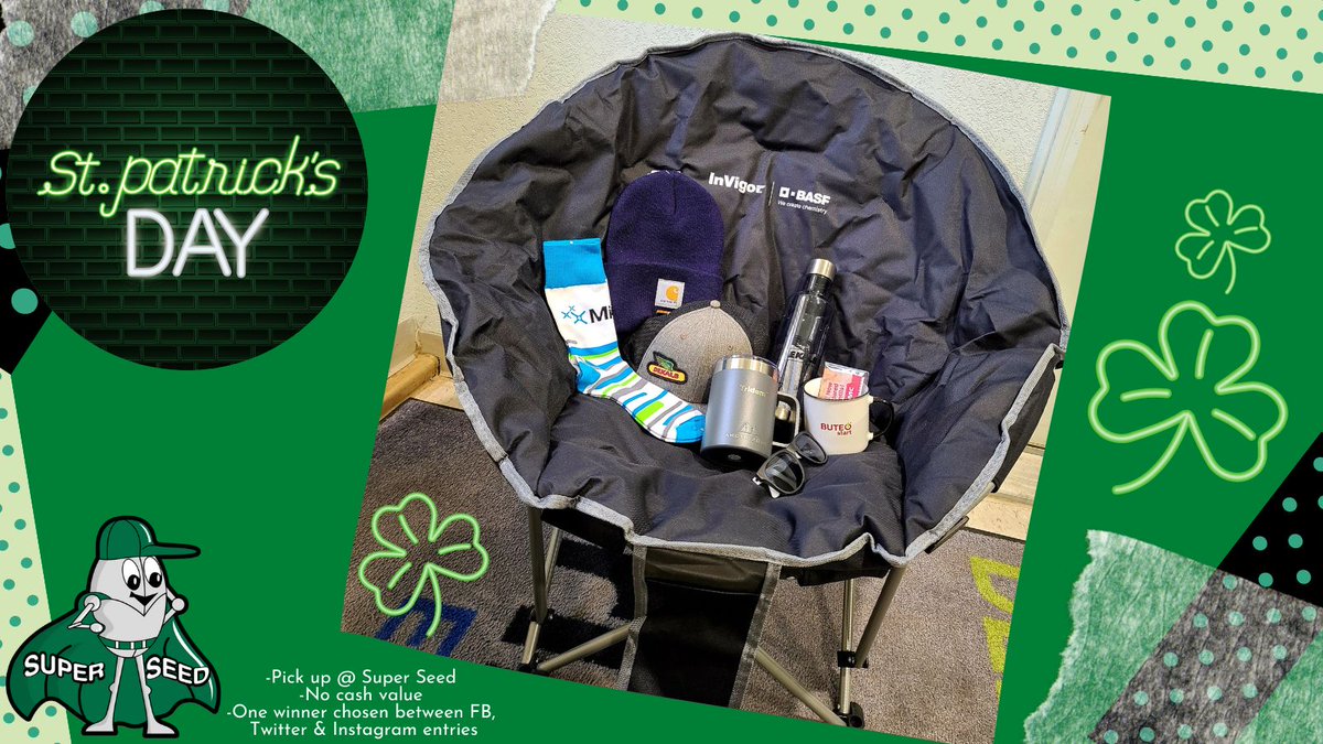 Top o' the mornin' to ya!
Follow the steps below to see if you have the luck of the Irish to win this great prize pack. 
To win: 
1) Follow us 
2) RT this post 
Contest ends Thursday, March 18/2021 @ 9:00 am. Winner will be contacted that day.