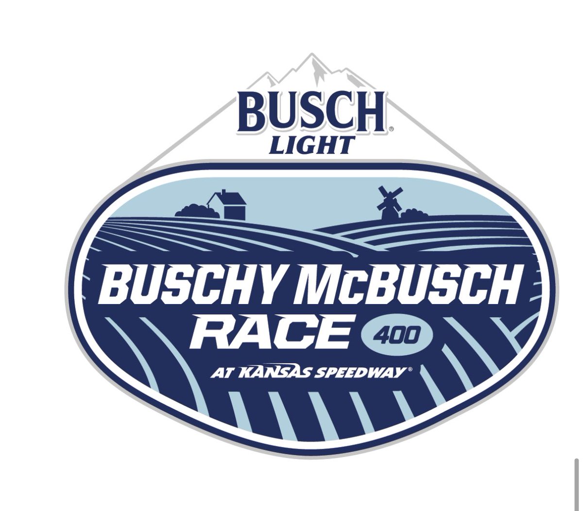 darrenrovell's tweet photo. Busch had a fan contest to name it’s NASCAR Cup Series race in Kansas on May 2. Three fans were named finalists and this was voted the winner: https://t.co/TY0XD5RNLW