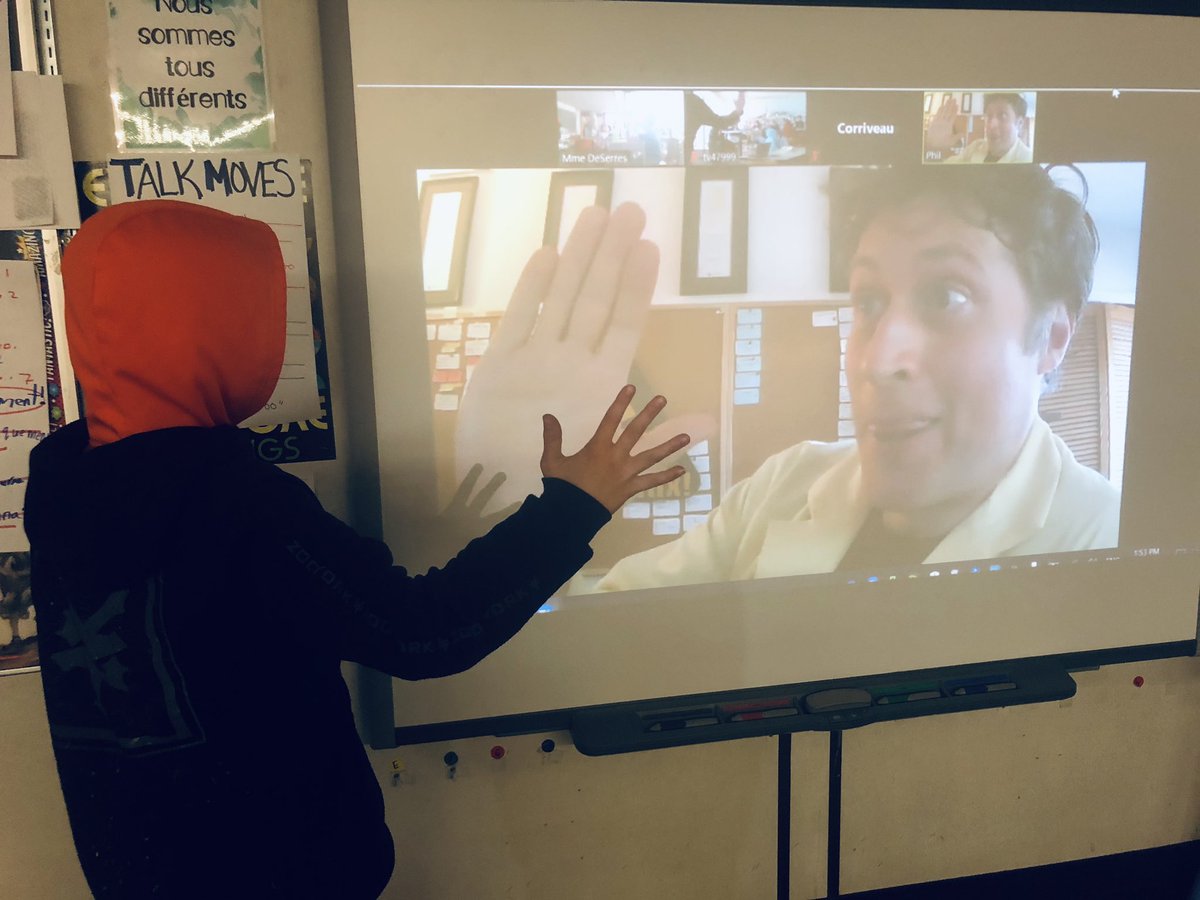 KensalParkFI's tweet image. The Grade 5s had a Zoom call with @PMcCordic asking him questions about the production of his TV show and science experiments. 🧪🧬🔬 

Thanks to Mme Deserres for organizing! 😁 

#grade5 #sciencemax #tvdsb