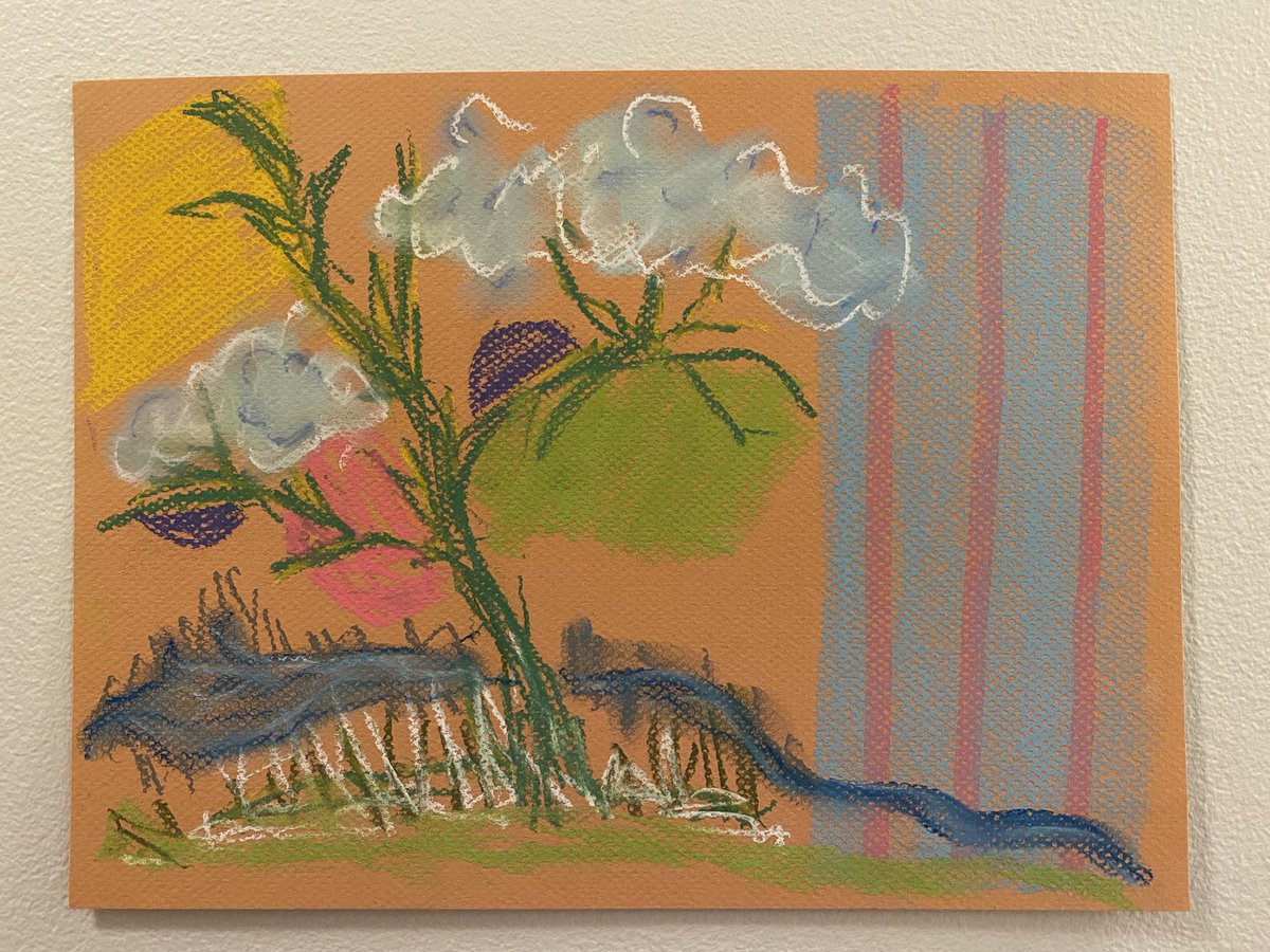 NadiaNBaker's tweet photo. Pastel play. Working on some new drawings inspired by spring and spending more time outside.#Eastsideculturecrawl #yvrart #art #artcollector #curatorial #ContemporaryArt https://t.co/1mvPbc3Dk0