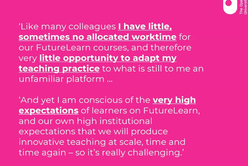 GFereshte's tweet photo. Some challenges faced by #MOOCeducators in designing and developing #MOOCs stopping creativity in teaching

#OUFlan #MOOCinstructor https://t.co/kcIyuBTyYy