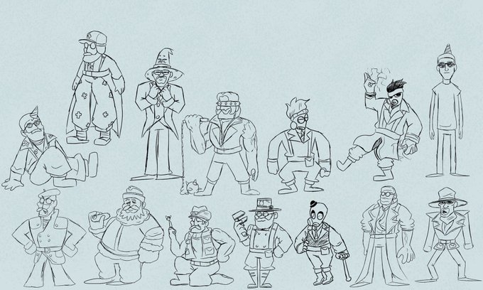 I forgot to post these but these are the loadout sketches from Saturday 