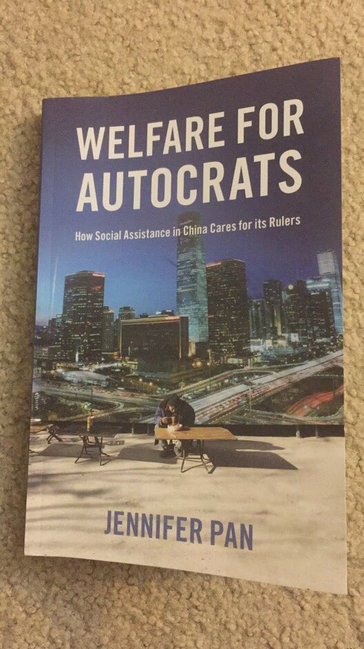 Just finished reading this book. Although I don’t agree with some conclusions in this book, it is really a great book for us to learn how to conduct research and how to understand social assistance in China from a different perspective. Thanks for your contribution <a href="/jenjpan/">Jennifer Pan</a>