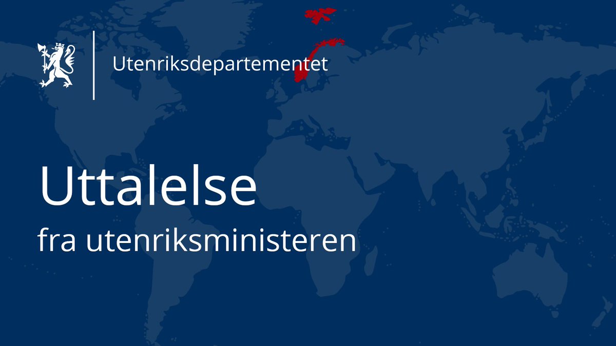 Utenriksdepartementet tweet media