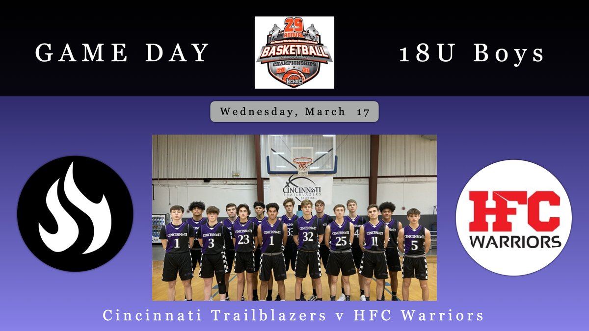 The Old Coach (@thenatiblazers) on Twitter photo π <a href="/Cincy_Blazers/">Cincinnati Trailblazers</a> take on <a href="/HFC_Warriors/">HFC Warriors</a> tonight in finals of Division 6A <a href="/NCHBCLive/">HomeSchoolBasketball</a> hoping to move into Gold Ball Showdown
π£ 8:30PM π <a href="/Cincy_Blazers/">Cincinnati Trailblazers</a> take on <a href="/HFC_Warriors/">HFC Warriors</a> tonight in finals of Division 6A <a href="/NCHBCLive/">HomeSchoolBasketball</a> hoping to move into Gold Ball Showdown
π£ 8:30PM