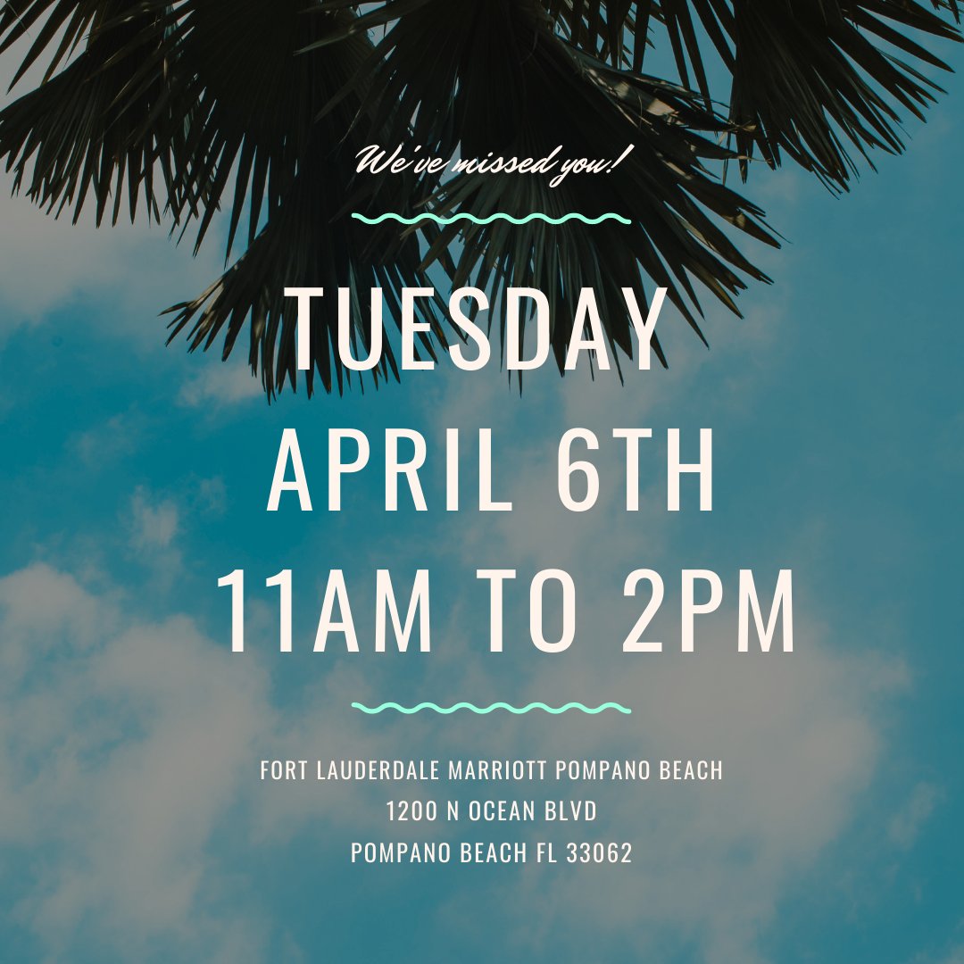GBTASouthFL's tweet photo. Join us... IN PERSON! We have space for 20 people who are able to be a part of our first hybrid meeting. Virtual attendance is always welcome! https://t.co/n4QKCwF4oe https://t.co/CUm3fHRTbp