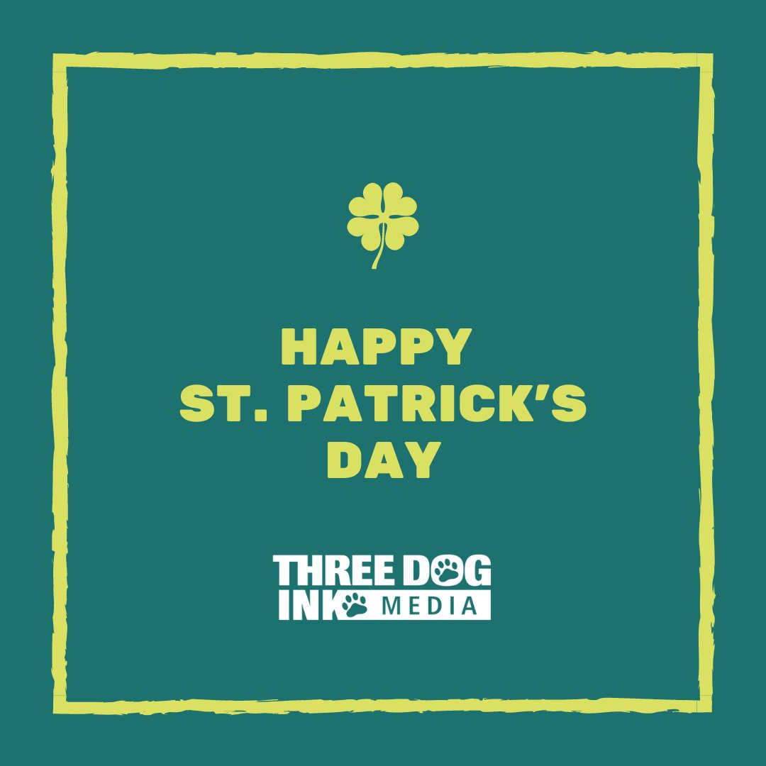 ThreeDogInk's tweet image. Happy St. Patrick's Day from Three Dog Ink! 💚✨🍀 May the Luck of the Irish be with you today!