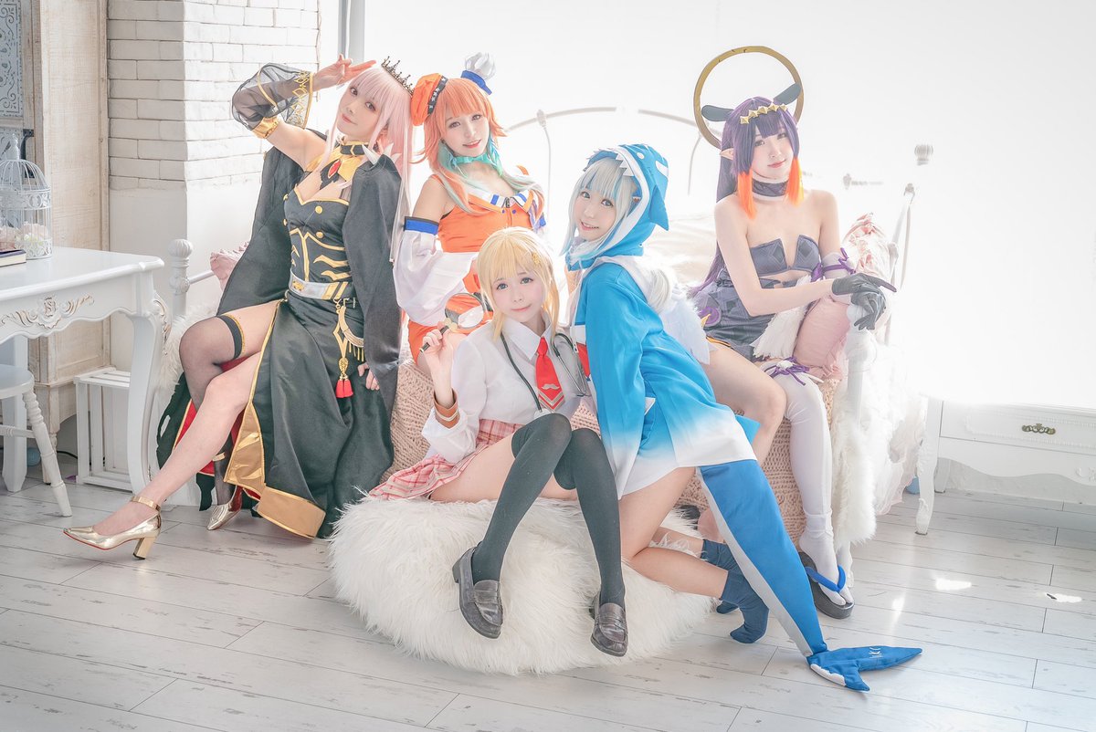 🥰❣️
#hololiveEN 
#takanashikiara <a href="/takanashikiara/">Takanashi Kiara (HoloEN)</a> 
Mori Calliope - <a href="/missolivie/">Olivie</a> 
Ninomae Ina'nis - <a href="/silverxhere/">Silver✿ﾟ</a> 
Watson Amelia - @misha_shia 
Gawr Gura - かみ Kami