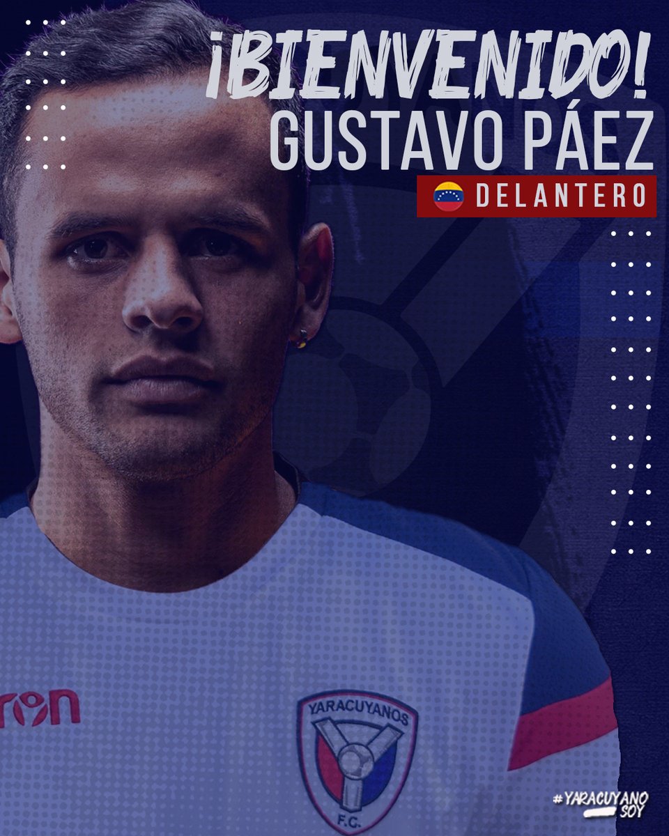 #Altas ⬆️ | ¡Nuevo refuerzo para la artillería colosa! ⚽🔥

El atacante merideño Gustavo Páez es nuevo jugador de Yaracuyanos Fútbol Club para la temporada 2021 de la #LigaFUTVE. Su último equipo fue <a href="/MinerosGuayana/">Mineros de Guayana</a>

¡Bienvenido a Yaracuy, Gustavo! 💯

#YaracuyanoSoy🇳🇱