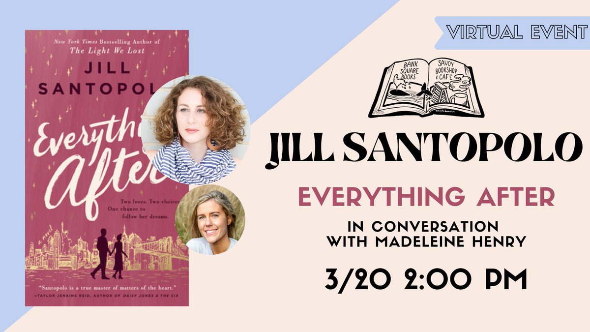 Saturday at 2 PM EST! Join us with @JillSantopolo and @MadeleineSHenry! They'll be talking about Jill's new book #EverythingAfter and all sorts of writerly things! Link to join: bit.ly/JSEverythingAf…