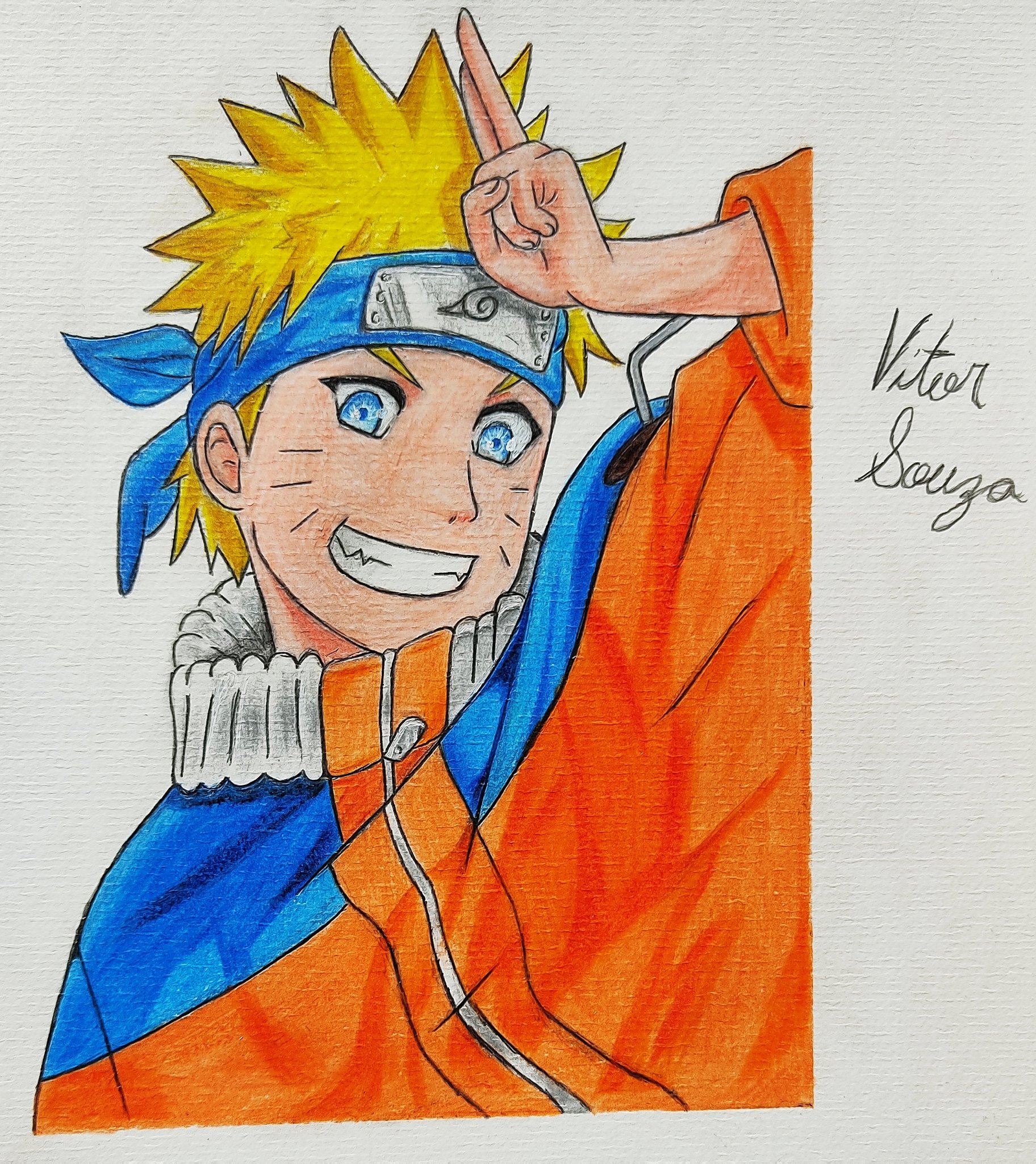 Vitor Souza on X: Mais um desenho concluído Naruto Uzumaki 💥 Fv+