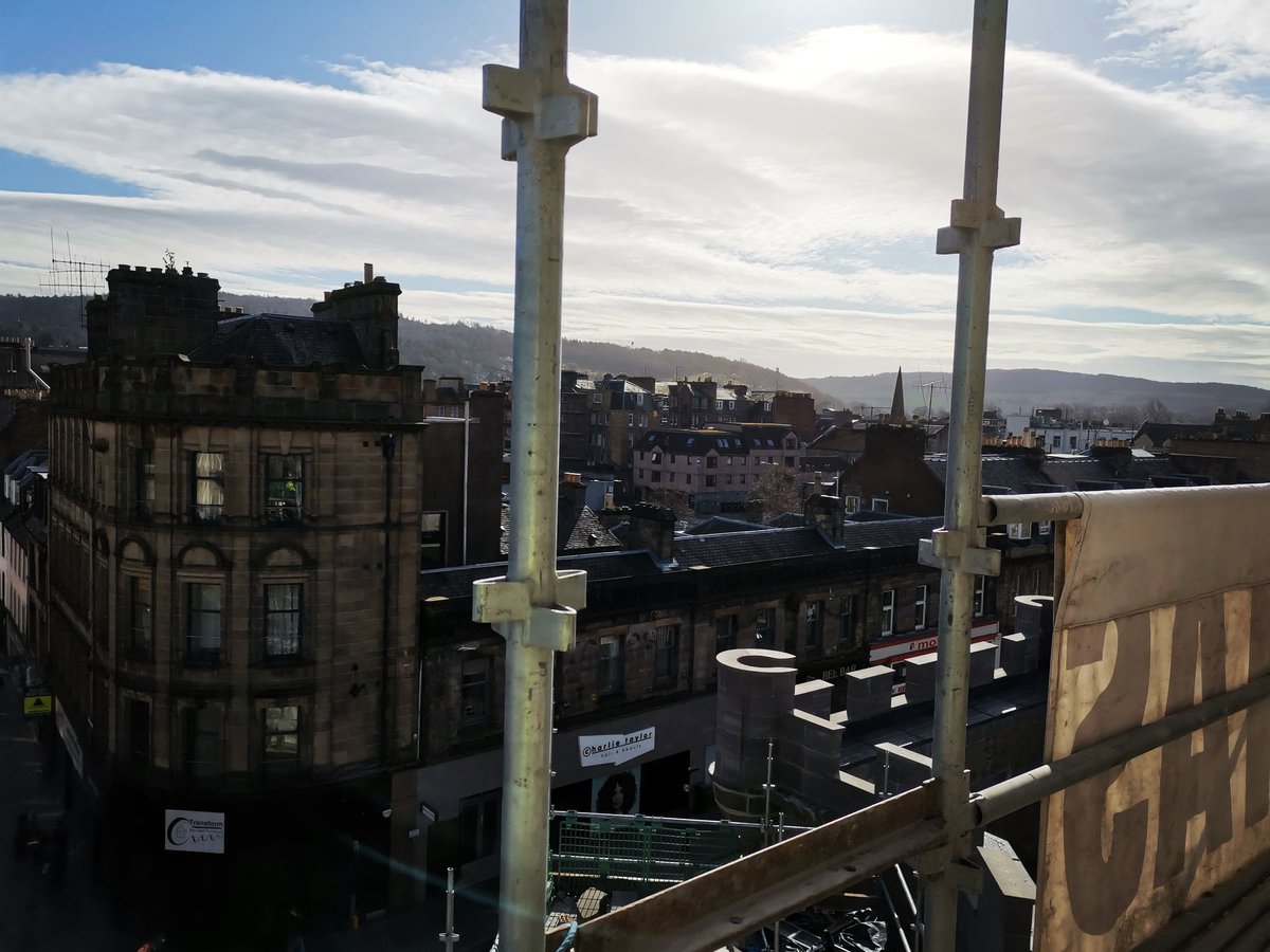 PKCPlaceDev's tweet image. With more scaffolding due to come down in the coming weeks these will be our last photos from 'on high' as we move to complete works at St. Paul's by late Spring, creating a new open public space at the top of the High Street.
@hadden_group @HaddenConstruct @PerthandKinross