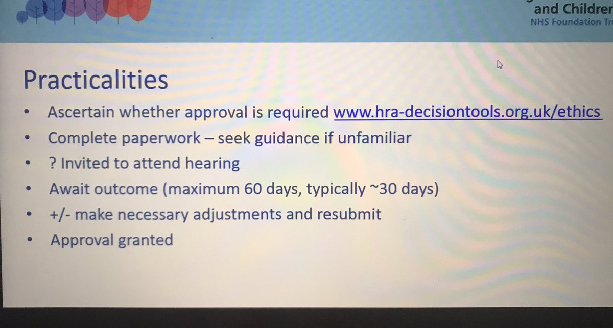 PramNetwork's tweet photo. Next in @amy_becki takes us through the practicalities of applying for ethical approval of a research study https://t.co/w2cVUn0PbO