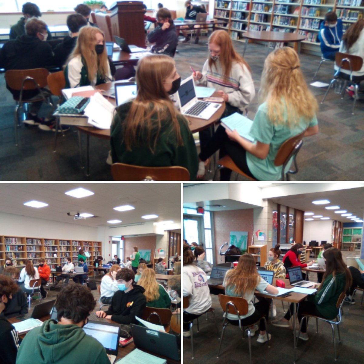 r2library's tweet photo. @SpoofyCounselor helping sophomores register for next year's classes. https://t.co/N6rlTXp8x0