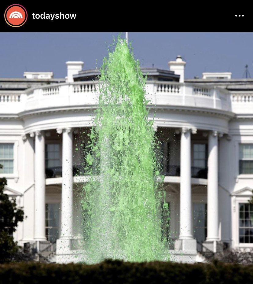 TheTylerHuffman's tweet photo. When did the @WhiteHouse turn into @Nickelodeon Studios? https://t.co/q909QqOCO2