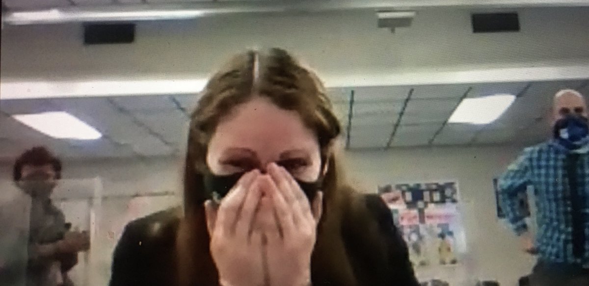 ClemsonCECAS's tweet photo. Tears of joy flowed today when Amy Baldwin of Oakbrook Middle School in Ladson was named SC STEM Educator of the Year. Teachers like Amy are crucial to creating a diverse pool of STEM talent that is so crucial to the innovation that underpins the state’s economy. #SCSTEMMonth https://t.co/gwmpWOmatC