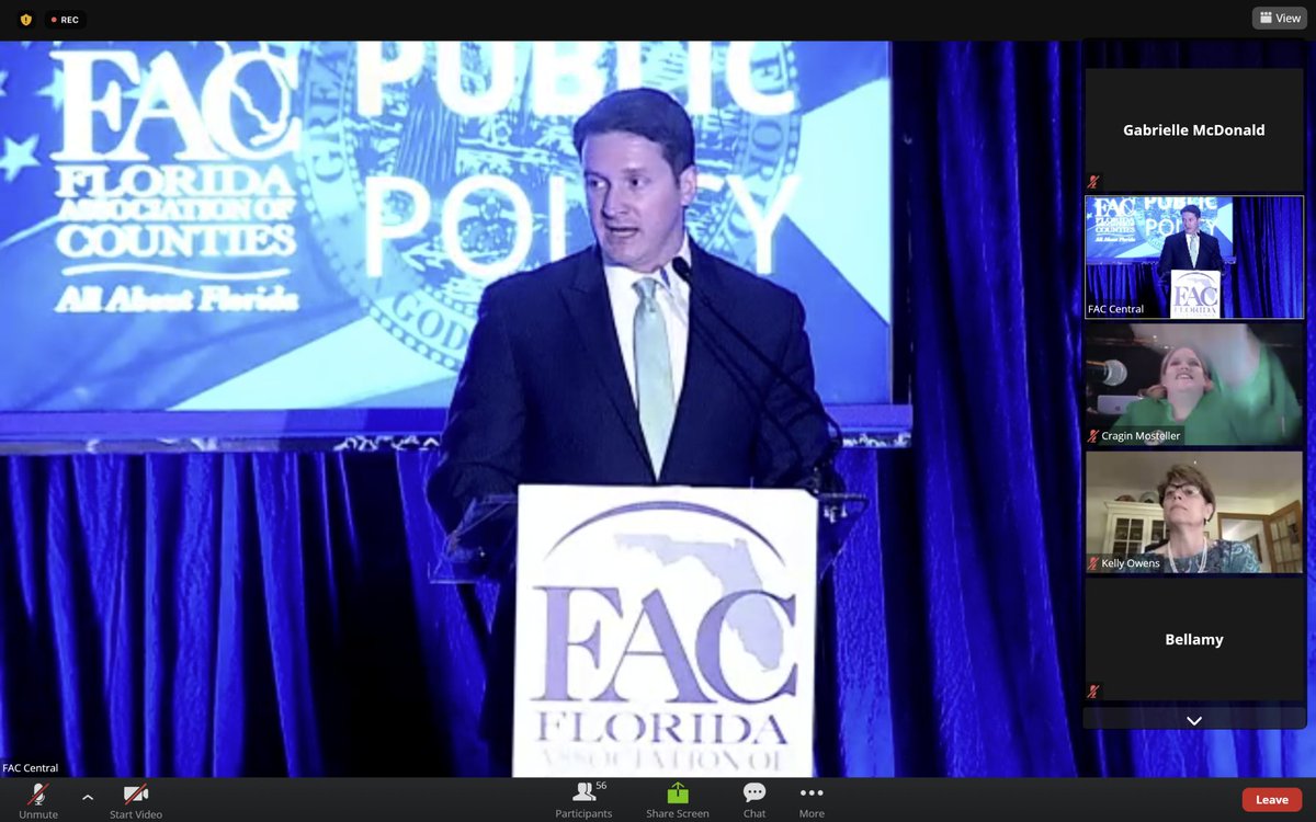 flcounties's tweet photo. #COVID19, national disasters, and economic recessions pose some of the greatest challenges to counties' economies. Today, @DaneEagle addressed how DEO is tackling these issues, grant funding, and access to broadband. #Access67 #FACinAction https://t.co/RgewiSVULm