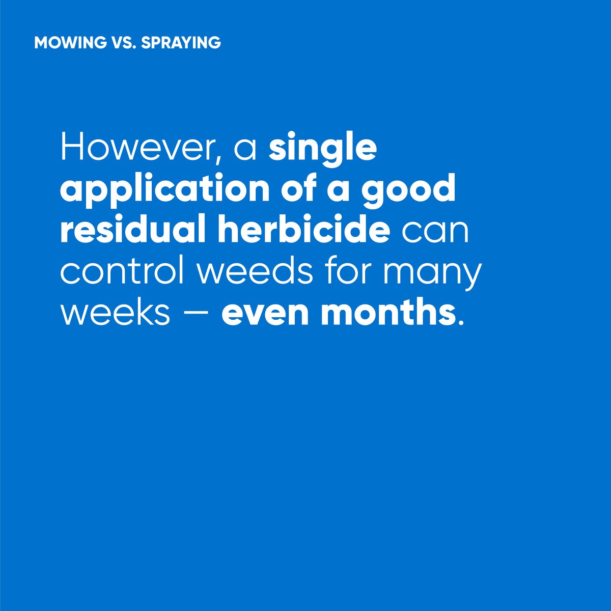 CortevaPastures's tweet photo. Are you looking to control weeds and grow grass? Keep the mower in the garage this spring and fire up your sprayer! Read how mechanical control can cost you much more down the road.