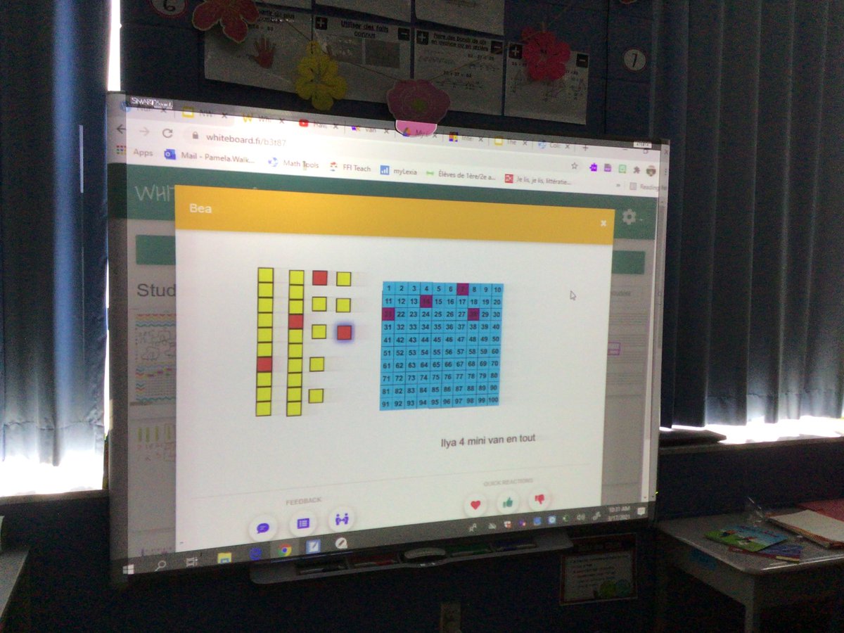 MmeCooke's tweet photo. After working with multiplication, we’re beginning to discover the properties of division. Ss used math apps to show their answer in two ways. https://t.co/wsL4X6XFxO alowed us all to show off our thinking! #math #lkdsb #SJM https://t.co/22BoVequd4