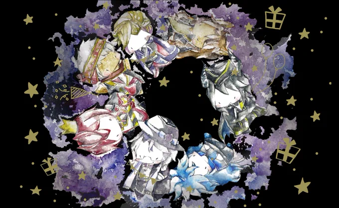 #ツイステ1周年 
#twstファンアート
1周年おめでとうございます～! 