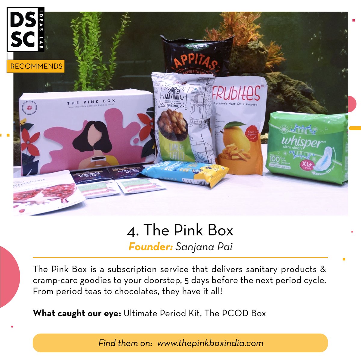theideaslabmag's tweet photo. The feminine hygiene market in India is forecasted to clock in a 16.18% CAGR between 2020-2025.
Here are 3 #MadeInIndia eco-conscious brands #DSSCRecommends https://t.co/YuJU7hamCx