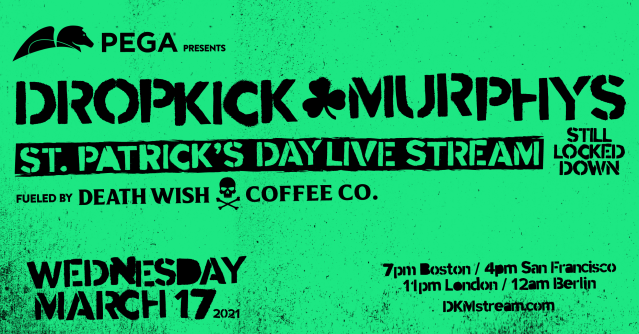 wellerk7's tweet photo. #Pegasystems...more Punk than you might think ;-) ... For the second year in a row, Pega is proud to present the Dropkick Murphys St. Patrick's Day Live Stream 2021…Still Locked Down. Join us live on Wednesday, March 17th, and celebrate a bit of Boston... https://t.co/9RhfsA7bkb https://t.co/bekQ1XZWfP