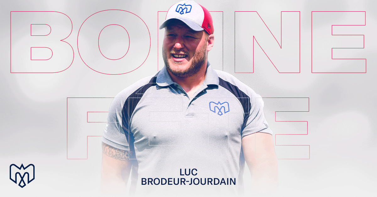 MTLAlouettes's tweet photo. 🥳 🎂 C'est l'anniversaire de notre entraîneur de la ligne à l'attaque Luc Brodeur-Jourdain! Bonne fête @AlsLBJ58! 💙

🥳 🎂 It's offensive line coach Luc Brodeur-Jourdain's birthday today! Go give hime some 💙 https://t.co/SgeNFjewLj